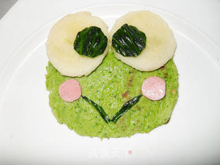 大眼蛙菜汁饼的做法步骤:14