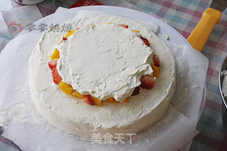 缤纷巧克力水果蛋糕的做法步骤:3