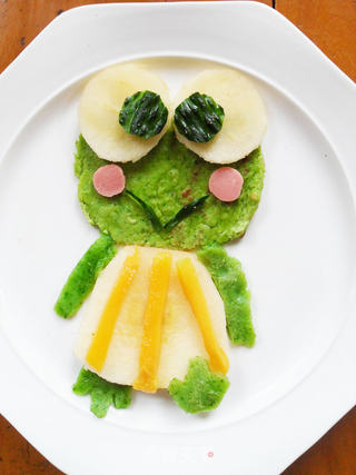 大眼蛙菜汁饼的做法步骤:20