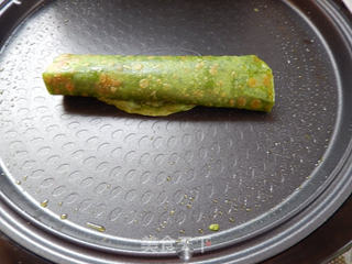 菠菜米饼的做法步骤:11