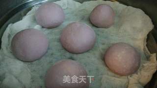 椰汁紫薯馒头的做法步骤：8