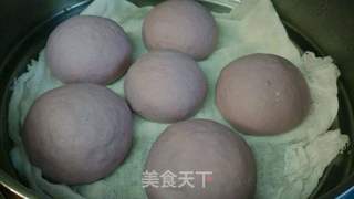 椰汁紫薯馒头的做法步骤：9