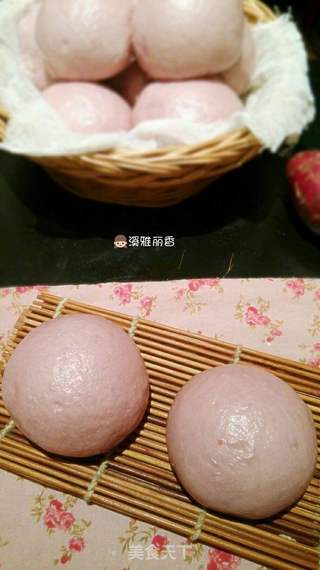 椰汁紫薯馒头的做法步骤：11