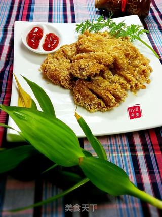 香酥猪排的做法步骤:7