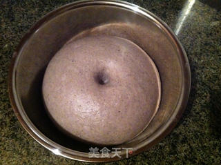 黑芝麻糊粉吐司的做法步骤:3
