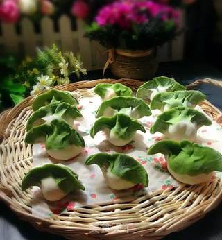 翡翠白菜水饺的做法步骤:17