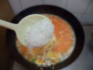 番茄豌豆汤的做法步骤:7