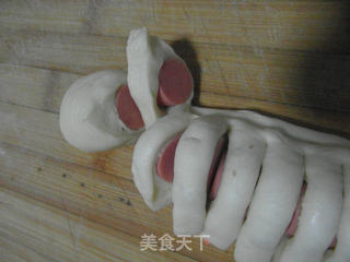 香肠餐包之花穗的做法步骤:5
