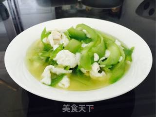 咸蛋清炒苦瓜的做法步骤:8
