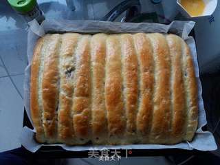 豆沙奶香排包的做法步骤:8
