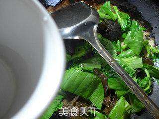 黑木耳鸡蛋炒菜芯的做法步骤:7