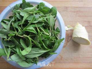 马兰炒笋尖的做法步骤:2