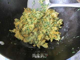 野葱炒蛋的做法步骤:7