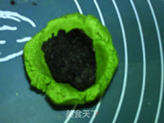 黑芝麻青团的做法步骤:11