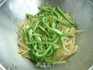 青椒土豆丝的做法步骤:6