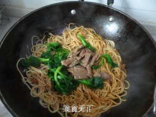 猪肝炒面的做法步骤:10