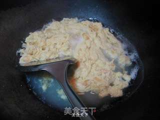 健康无油——蒜苗水炒蛋的做法步骤:4