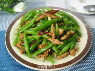 肉丝炒刀豆的做法步骤：9