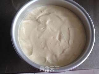 六寸酸奶戚风蛋糕的做法步骤:15