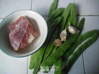 肉丝炒刀豆的做法步骤：1
