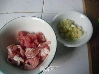 肉丝炒刀豆的做法步骤：2