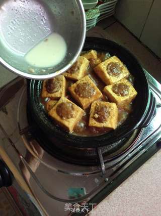 砂锅酿豆腐煲的做法步骤:12