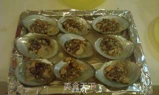 蒜泥烤河蚌的做法步骤:12