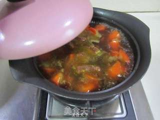 红萝卜羊肉煲的做法步骤:9