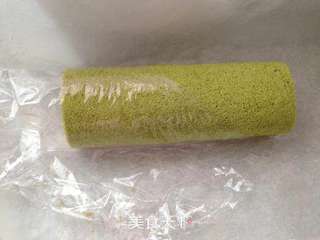 抹茶蛋糕卷的做法步骤:18