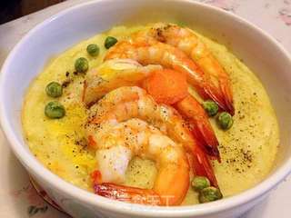 缤纷土豆泥烤虾的做法步骤:6