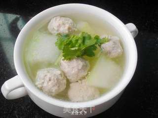冬瓜汆丸子的做法步骤:9
