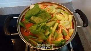 番茄鸡肉米线的做法步骤:6