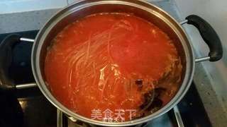 番茄鸡肉米线的做法步骤:5