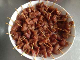 空气炸锅牙签肉!的做法步骤:5