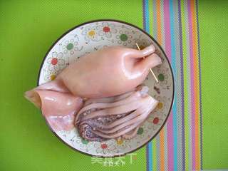 肉馅酿鱿鱼的做法步骤:5