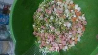 花样炒饭的做法步骤:4