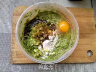 韭香翡翠肉丸的做法步骤:6