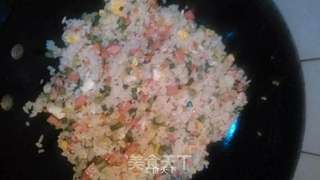 花样炒饭的做法步骤:7