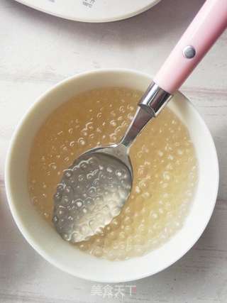 QQ弹弹木瓜西米露的做法步骤:5