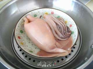肉馅酿鱿鱼的做法步骤:6