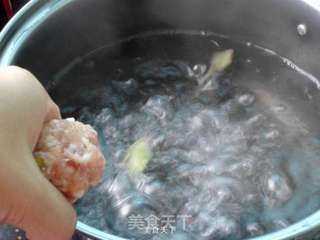 冬瓜汆丸子的做法步骤:5