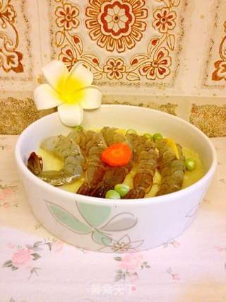 缤纷土豆泥烤虾的做法步骤:4