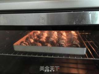 巧克力裂纹曲奇的做法步骤:11