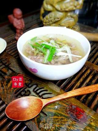石狮牛肉羹的做法步骤:6