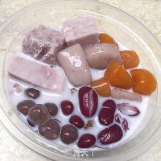芋圆红豆牛奶的做法步骤:7