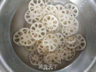 肉香藕盒的做法步骤:5