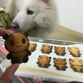 抹茶熊猫饼干的做法步骤:10