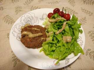 《丘比系列产品试用报告》——黑椒牛肉饼的做法步骤:6