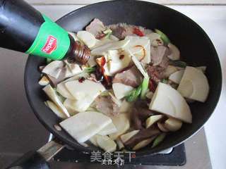 青蒜冬笋炒口条的做法步骤:10