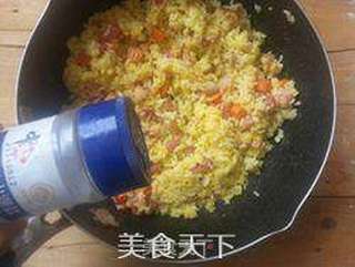 【荷美尔试用报告】培根菠萝炒饭的做法步骤:10